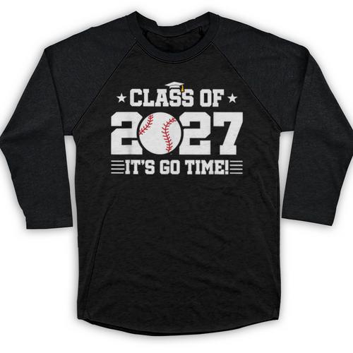 2027 Back To School Baseball 2027 Graduation Class Of 2027 Baseball Raglan Shirt - Sportilla