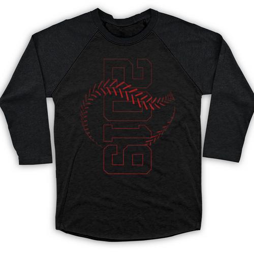 7 Years 2019 Baseball 7TH Birthday Baseball Raglan Shirt - Sportilla