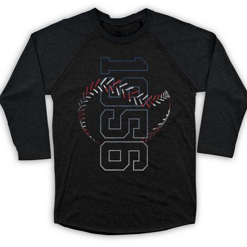 70 Years 1956 Baseball 70TH Birthday Baseball Raglan Shirt - Sportilla