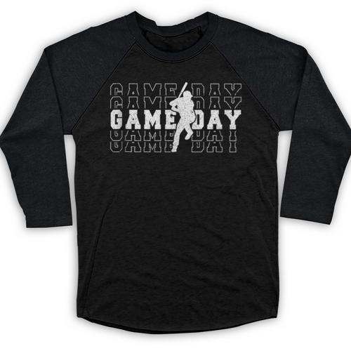 Baseball Game Day Team Sport Player Coach Batter Family Fans Baseball Raglan Shirt - Sportilla