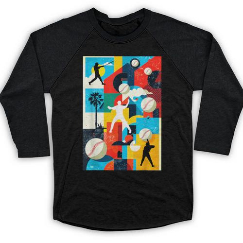 Baseball Strikeout Fastball Strikes Hitter Inning Curveball Baseball Raglan Shirt - Sportilla