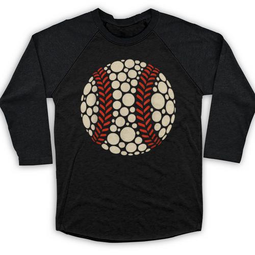 Happy Dot Day Baseball Colorful Polka Dots Boy And Youth Baseball Raglan Shirt - Sportilla