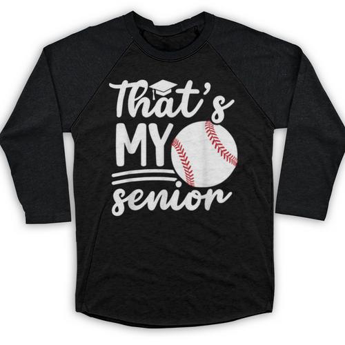 My Senior Baseball Senior Mom 2026 Baseball Senior Mama Baseball Raglan Shirt - Sportilla