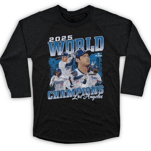 Shohei Ohtani 2025 Los Angeles Baseball Champions MLBPA Baseball Raglan Shirt - Sportilla