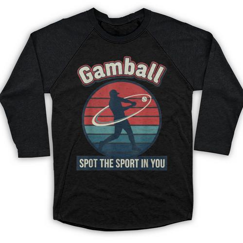 Vintage Baseball Batter Retro Sports Circle Graphic Baseball Raglan Shirt - Sportilla