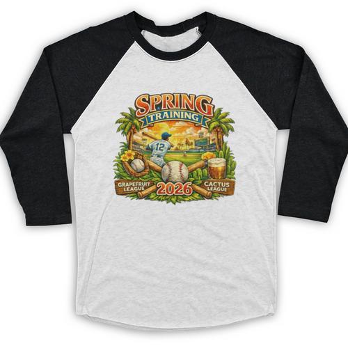 Awesome Spring Trainings 2026 Baseball Arizona Florida Baseball Raglan Shirt - Sportilla