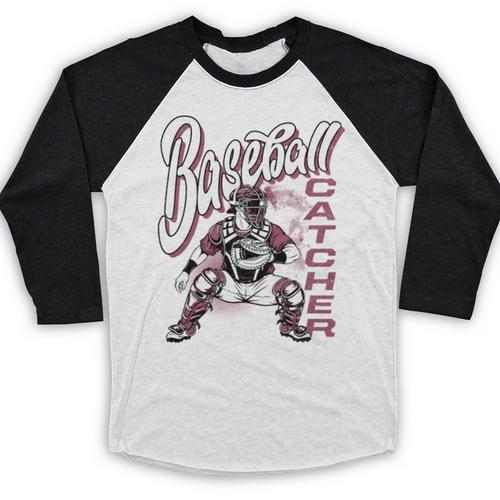 Baseball Catcher Gear Home Plate Baseball Raglan Shirt - Sportilla