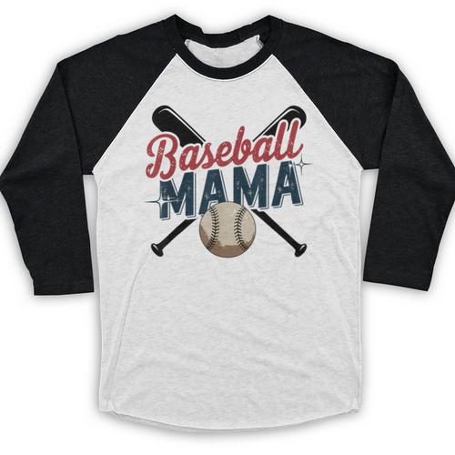 Baseball Mama Squad Proud Sports Mom Game Day Baseball Raglan Shirt - Sportilla