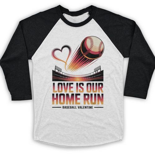 Baseball Valentine Forever On Deck For You Baseball Raglan Shirt - Sportilla
