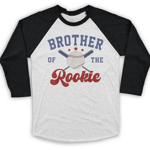 Brother Of Rookie 1st Birthday Baseball Boy Family Matching Baseball Raglan Shirt - Sportilla