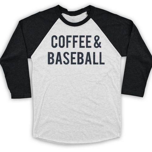 Coffee And Baseball Baseball Raglan Shirt - Sportilla