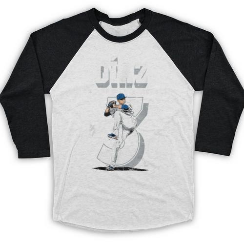 Edwin Diaz Los Angeles D Baseball Players MLBEDD201M Baseball Raglan Shirt - Sportilla