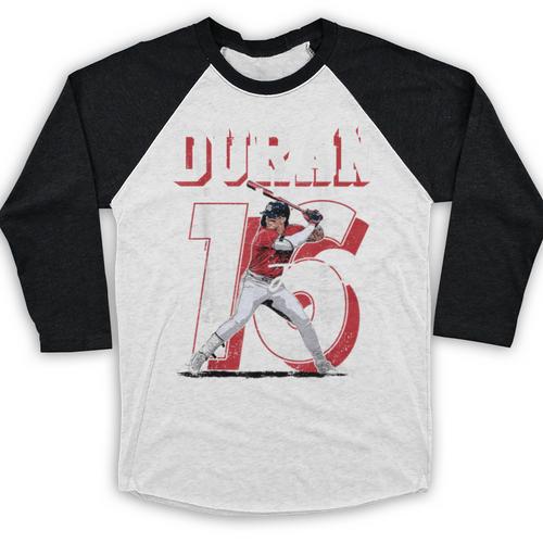 Jarren Duran Boston MLB Baseball Players MLBJDU201M Baseball Raglan Shirt - Sportilla