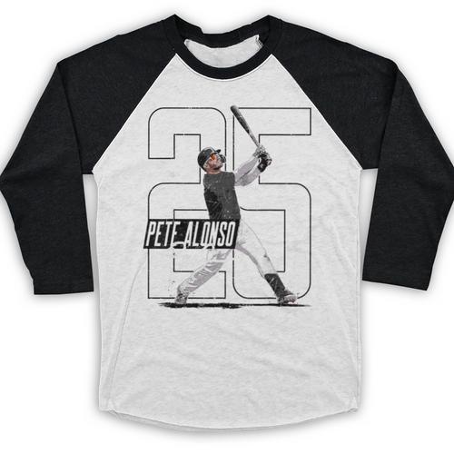 Pete Alonso Baltimore Baseball Players MLBPAL203M Baseball Raglan Shirt - Sportilla
