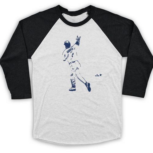 Philly Bedlam Bedlam At The Bank Philadelphia Baseball Premium Tri-Blend Baseball Raglan Shirt - Sportilla