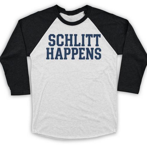 Schlitt Happens NY Bronx I Heart Baseball Apparel Baseball Raglan Shirt - Sportilla