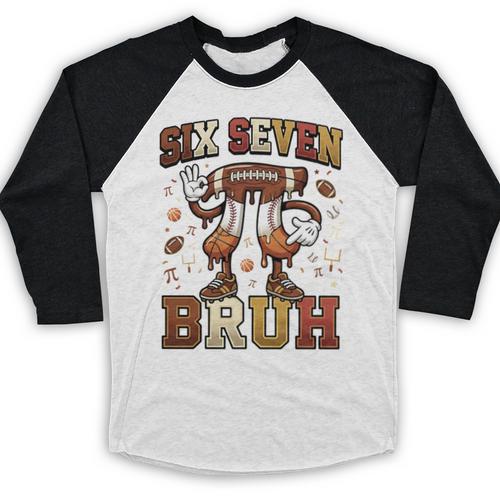 Six Seven 67 Happy Pi Day 314 Football Basketball Baseball Baseball Raglan Shirt - Sportilla
