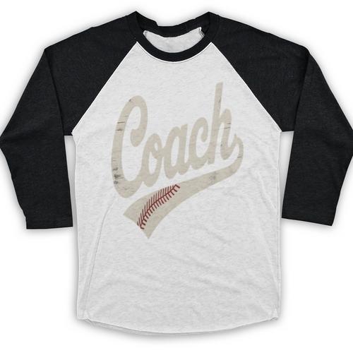 Vintage Baseball Coach Baseball Raglan Shirt - Sportilla