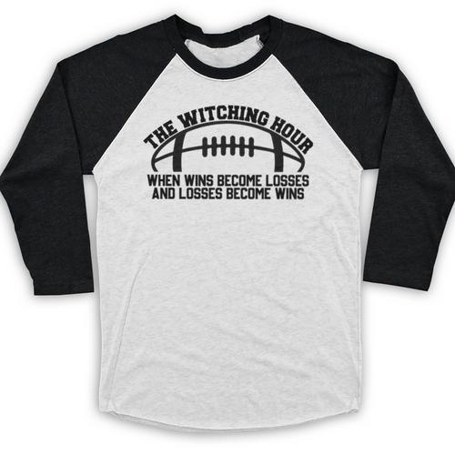 The Witching Hour When Wins Become Losses Baseball Premium Tri-Blend Baseball Raglan Shirt - Sportilla