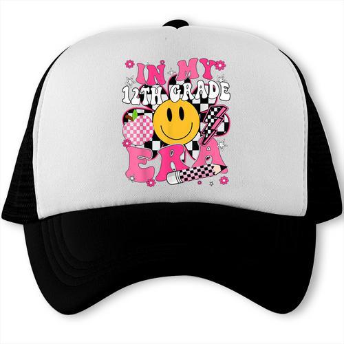 In My 12th Grade Era First Day Of School Back To School Girl Trucker Cap - Savourry