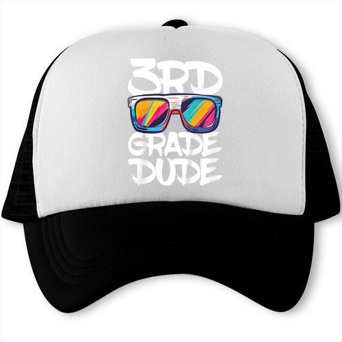 3rd Grade Dude Shirt Back To School Third Grade Boy Girl Trucker Cap - Savourry