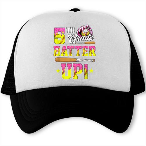 5th Grade Butter Up Softball Ice Cream Drip Back To School Trucker Cap - Savourry
