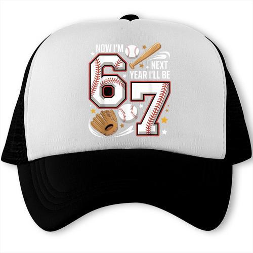 6 Year Old Birthday 67 Trend Baseball Now I’m 6 Next Year 7 Trucker Cap - Sportilla
