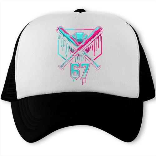 67 Baseball Drip Six Seven Gen Alpha Slag Trucker Cap - Sportilla