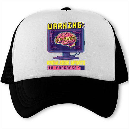 6th Grade Back To School Sixth Grade Smart Boys Computer Trucker Cap - Savourry