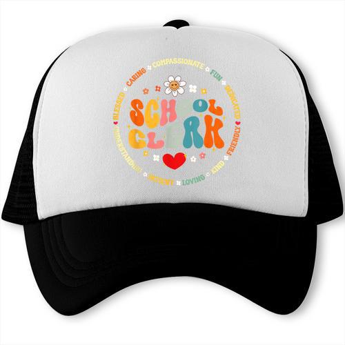 Attendance School Clerk Appreciation Week Back To School Trucker Cap - Savourry