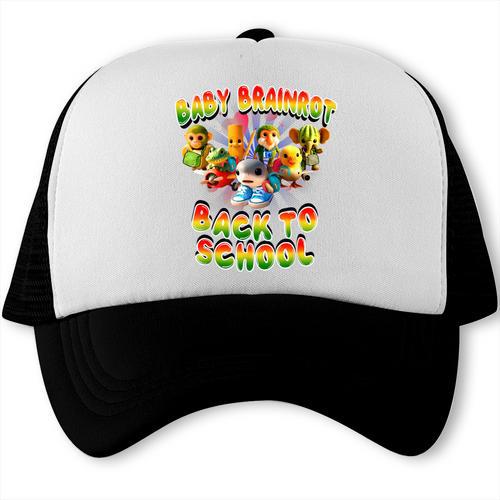 All Baby Brainrot Italian Meme Cute Back To School For Kids Trucker Cap - Savourry