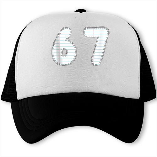Back To School 67 Notebook Number For Class Year Trucker Cap - Savourry