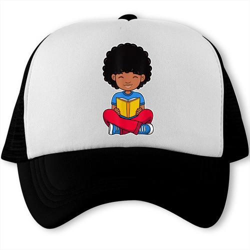 Back To School Afro African American Boy Student Trucker Cap - Savourry