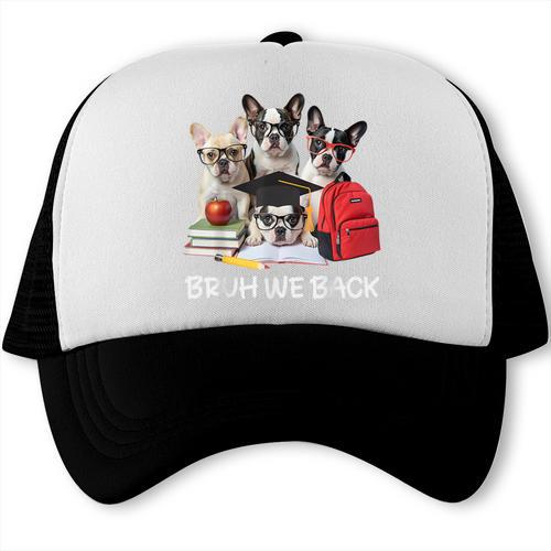 Back To School Cute French Bulldog Puppy Dogs Lovers Trucker Cap - Savourry