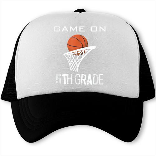 Back To School Game On 5th Grade Basketball Kids Trucker Cap - Savourry