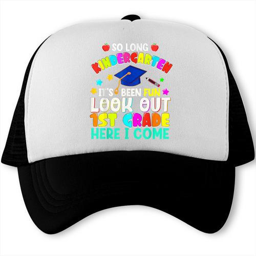 Back To School Look Out 1st Grade Here I Come For Kids Trucker Cap - Savourry