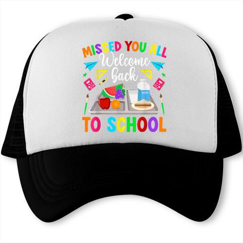 Back To School Lunch Lady First Day Of School Lunch Lady Trucker Cap - Savourry