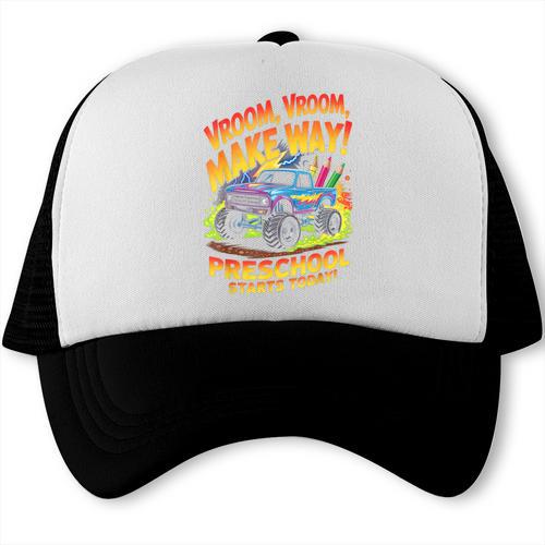 Back To School Preschool Pre-K Monster Truck First Day Boys Trucker Cap - Savourry