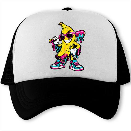 Banana Baseball Drip Trucker Cap - Sportilla
