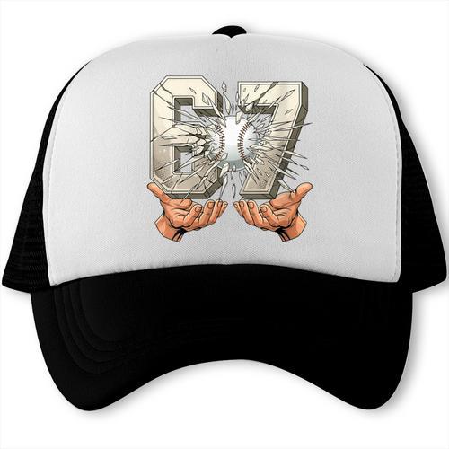 Baseball 67 Six Seven Gen Alpha Meme Trucker Cap - Sportilla