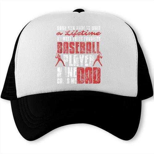 Baseball Dad Cute Love Sports Pitcher Catcher Baseball Trucker Cap - Sportilla