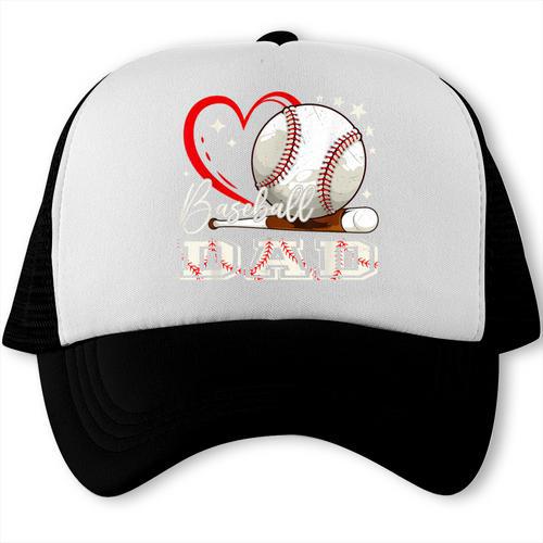 Baseball Dad Family Matching Cute Baseball Lover Trucker Cap - Sportilla