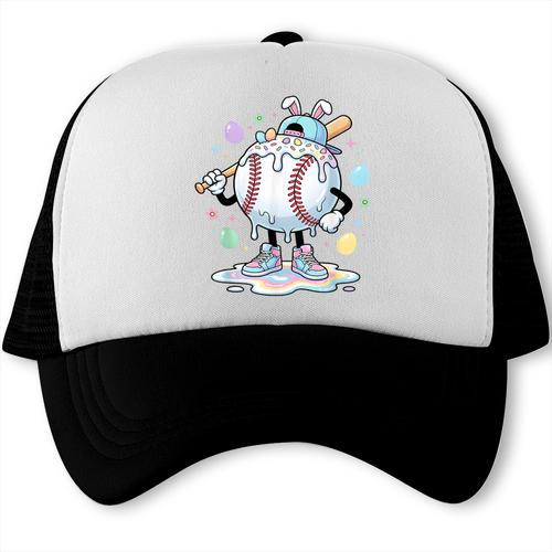 Baseball Drip Icecream Apparel Youth Boy Easter Trucker Cap - Sportilla