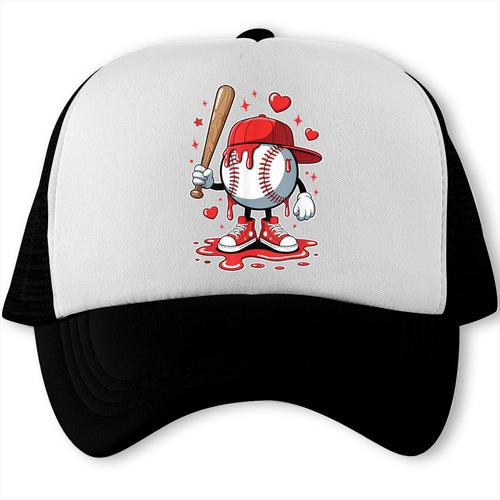 Baseball Drip Icecream Apparel Youth Boy Valentine Trucker Cap - Sportilla