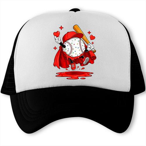 Baseball Drip Icecream Youth Boy Valentine Trucker Cap - Sportilla