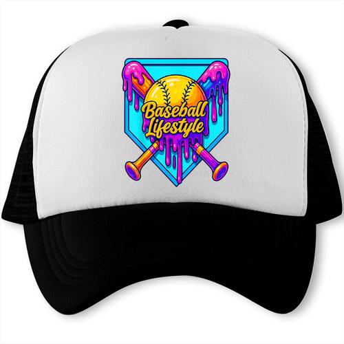 Baseball Drip Outfit Boys Ice Cream Drip Baseball Lifestyle Trucker Cap - Sportilla
