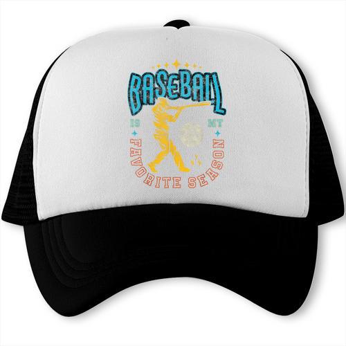 Baseball Is My Favorite Season Player Coach Fan Game Day Trucker Cap - Sportilla