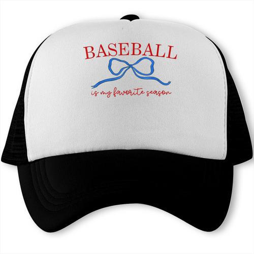 Baseball Is My Favorite Season Shirt Baseball Season Vibes Trucker Cap - Sportilla
