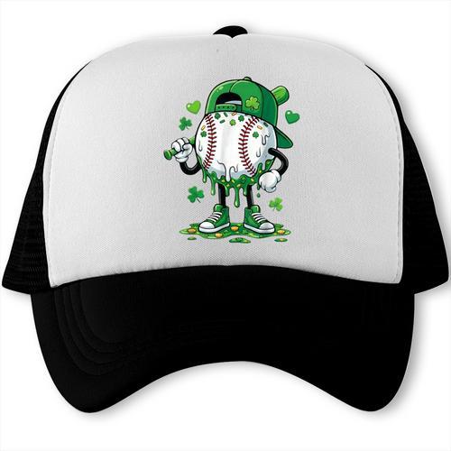 Baseball Icecream Apparel Youth Boy St Patrick's Day Trucker Cap - Sportilla