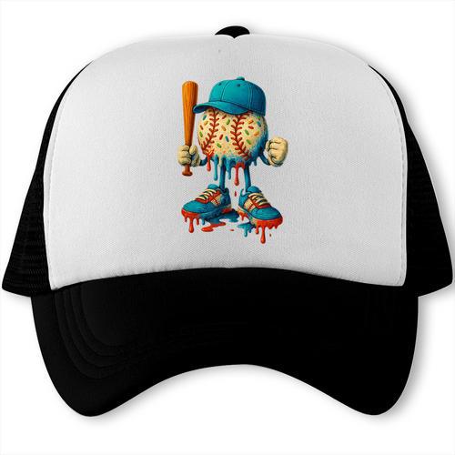 Baseball Lifestyle Youth Baseball Drip Icecream Trucker Cap - Sportilla